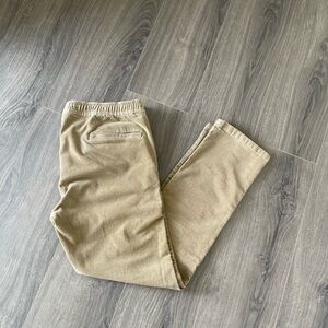Billabong Corduroy Drawstring Pants Tan Men’s Size L Cords Surf Skate Beach